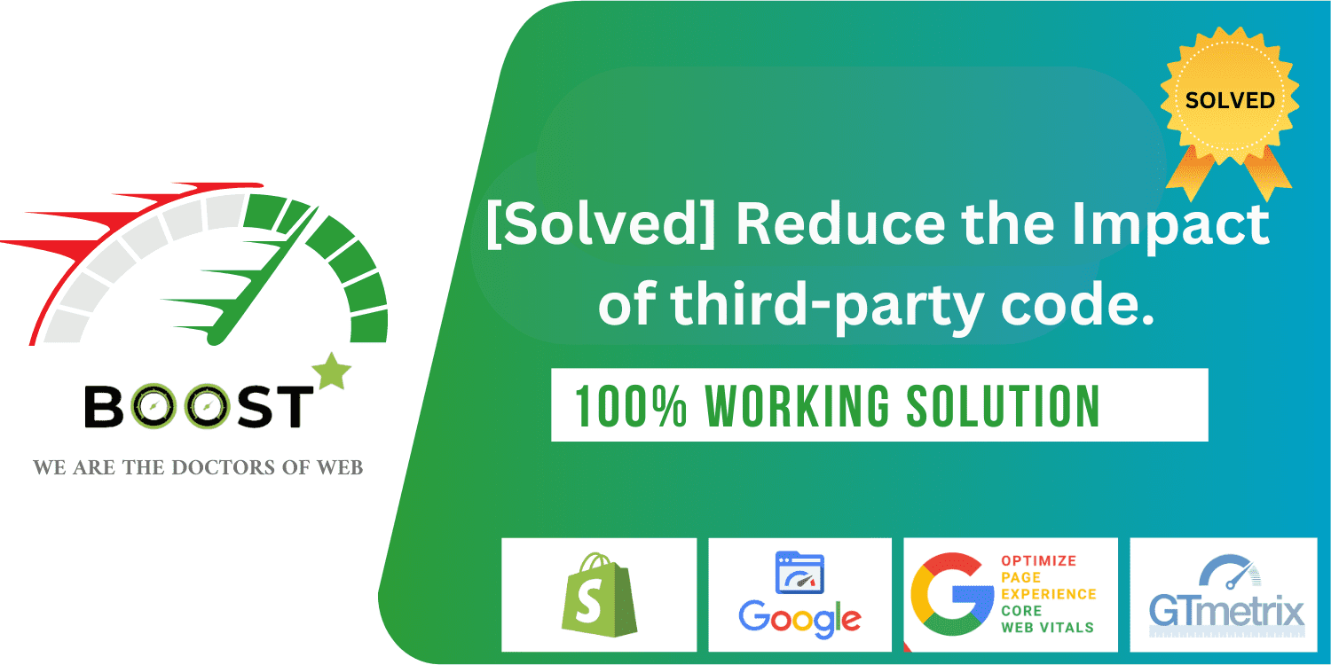 [Solved] Reduce the Impact of third-party code.  [100% Working Solutions ]